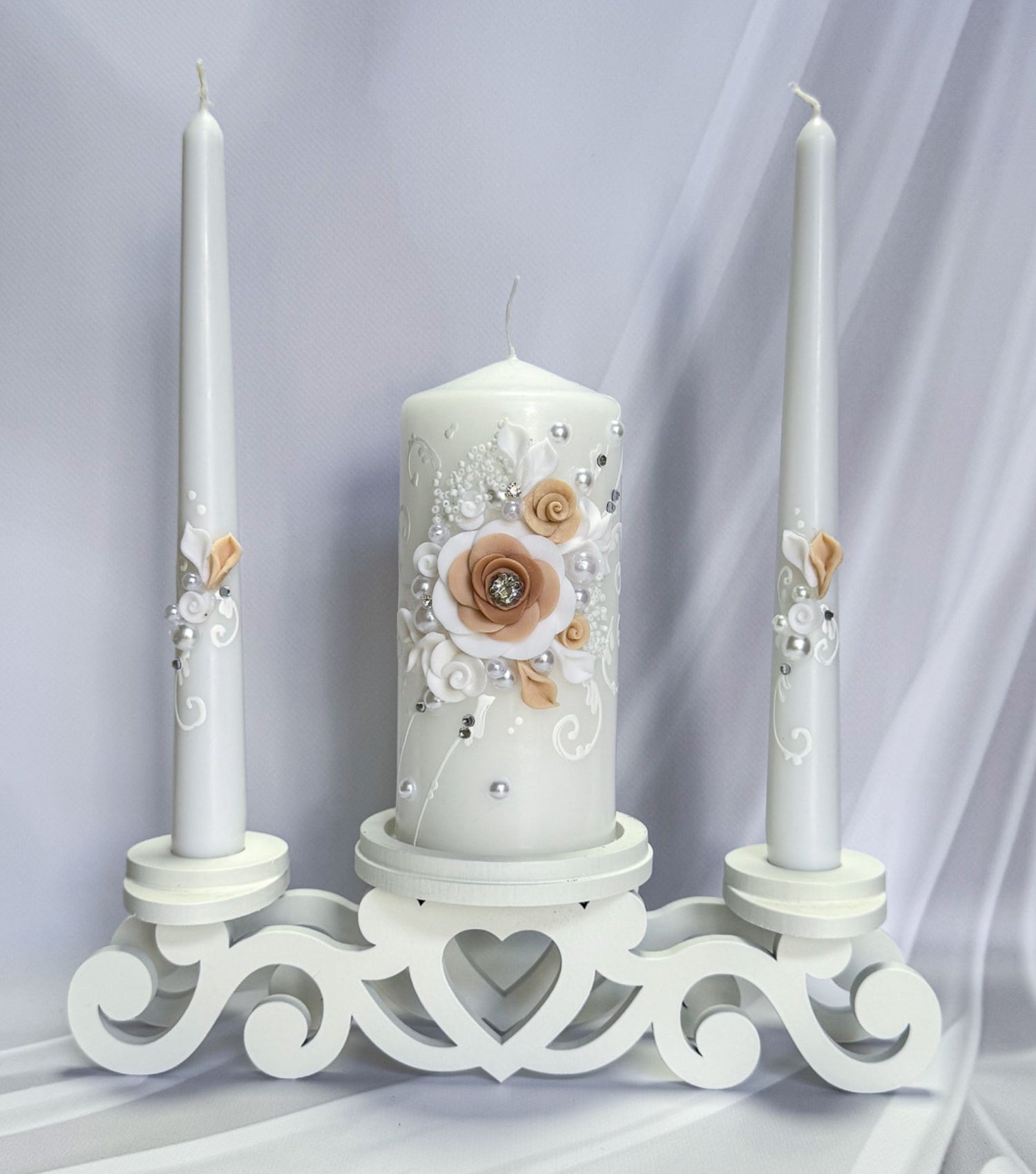 Magik Life Unity Candle Set for Wedding Ceremony – Elegant & Meaningful - Magik Life