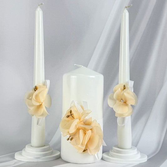 Magik Life Unity Candle Set for Wedding Ceremony – Elegant & Meaningful - Magik Life