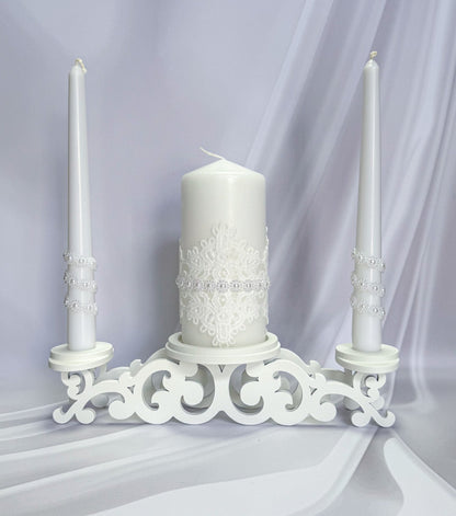 Magik Life Unity Candle Set for Wedding Ceremony – Elegant & Meaningful - Magik Life