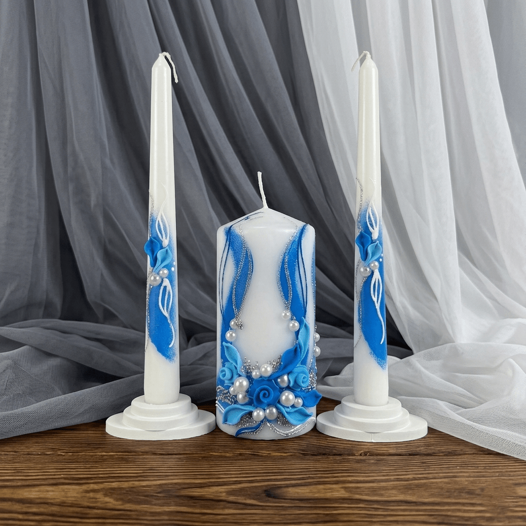 Magik Life Unity Candle Set for Wedding Ceremony – Elegant & Meaningful - Magik Life