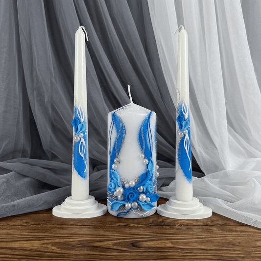 Magik Life Unity Candle Set for Wedding Ceremony – Elegant & Meaningful - Magik Life