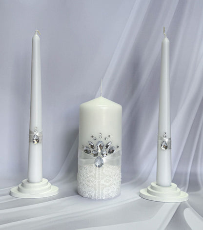 Magik Life Unity Candle Set for Wedding Ceremony – Elegant & Meaningful - Magik Life