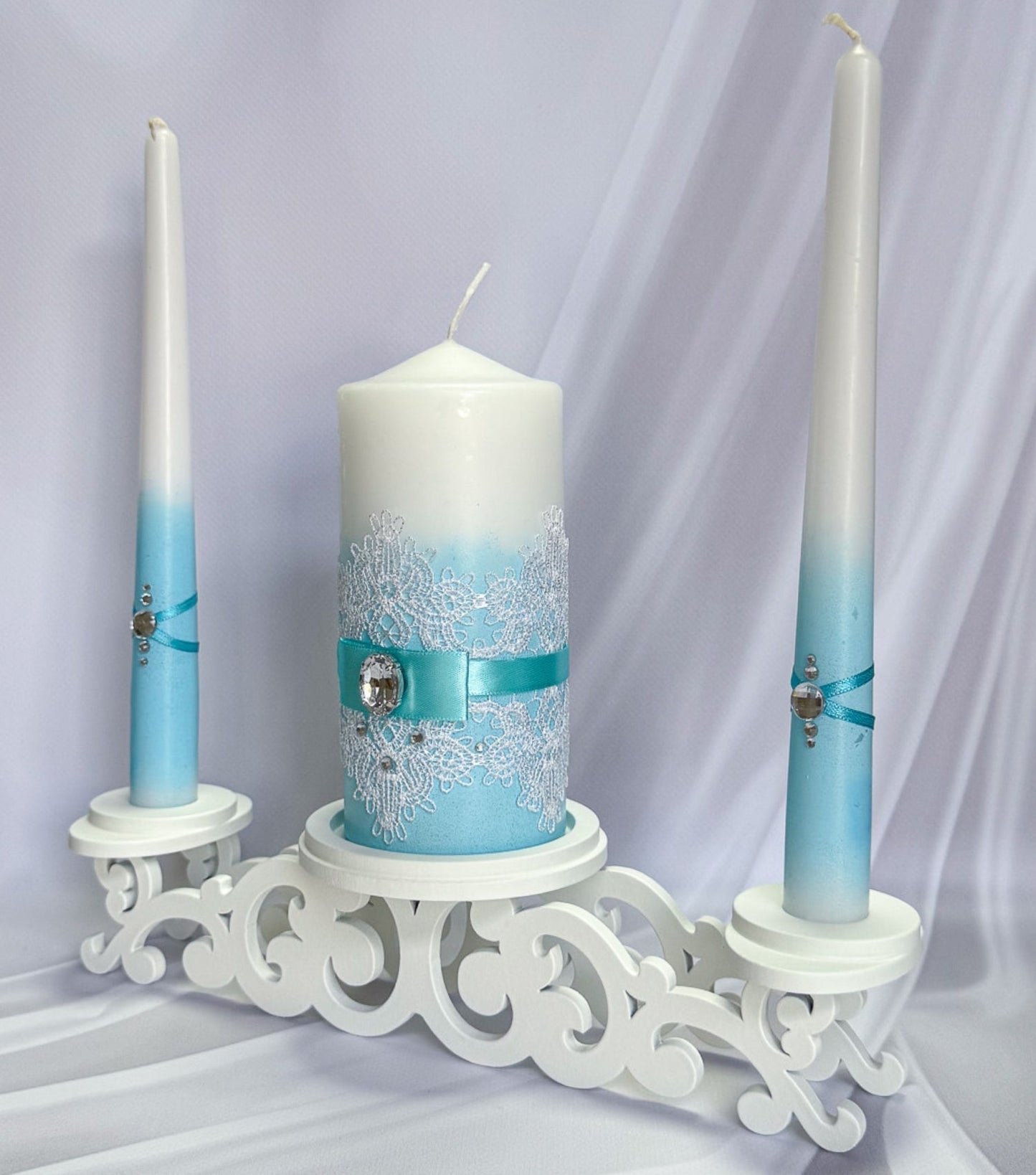 Magik Life Unity Candle Set for Wedding Ceremony – Elegant & Meaningful - Magik Life