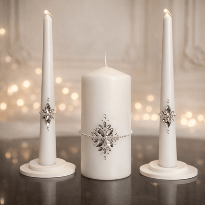 Magik Life Unity Candle Set for Wedding Ceremony – Elegant & Meaningful - Magik Life