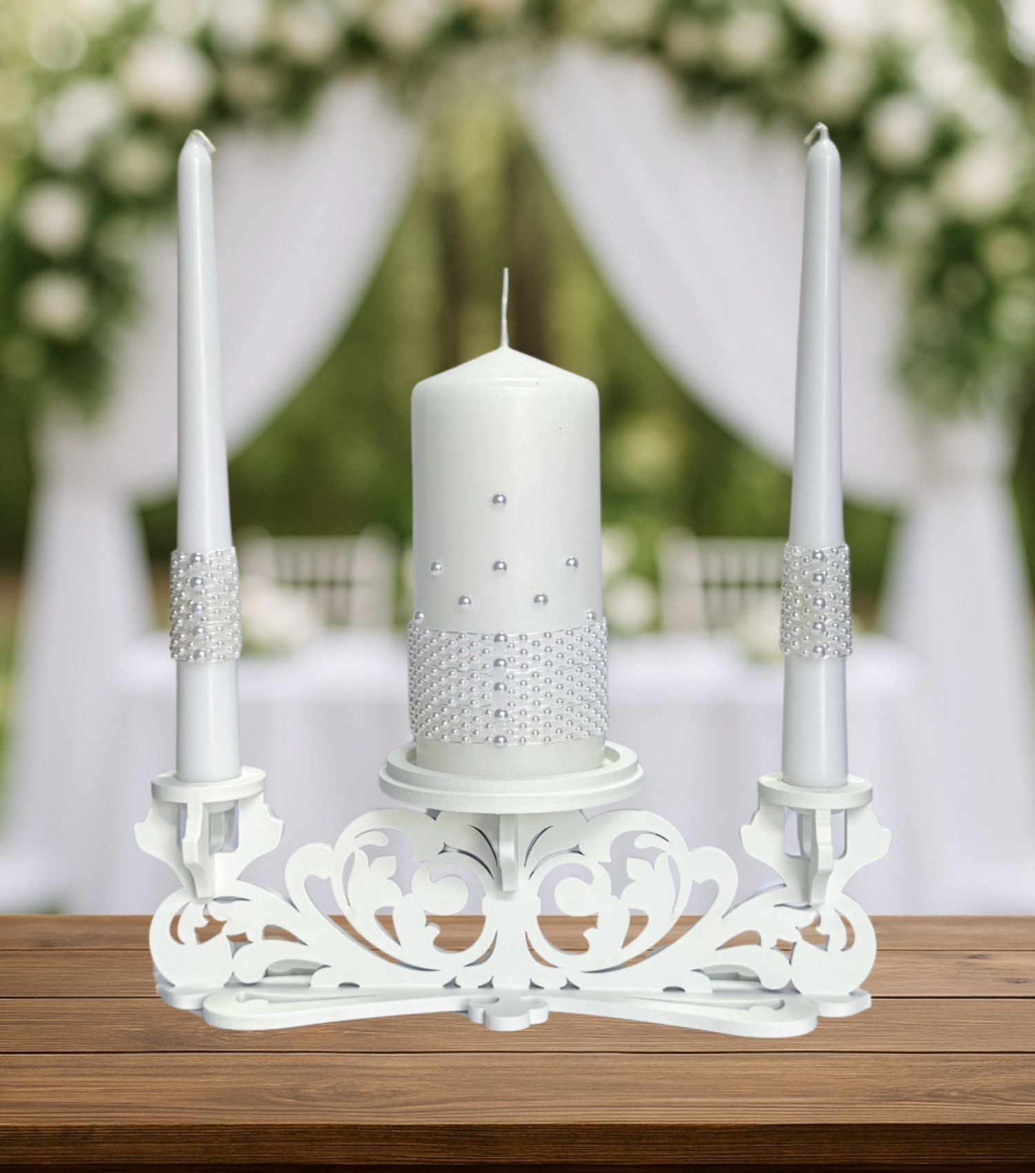 Magik Life Unity Candle Set for Wedding Ceremony – Elegant & Meaningful - Magik Life