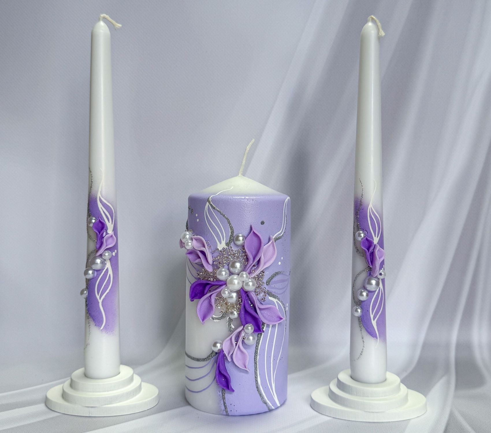 Magik Life Unity Candle Set for Wedding Ceremony – Elegant & Meaningful - Magik Life