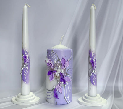 Magik Life Unity Candle Set for Wedding Ceremony – Elegant & Meaningful - Magik Life