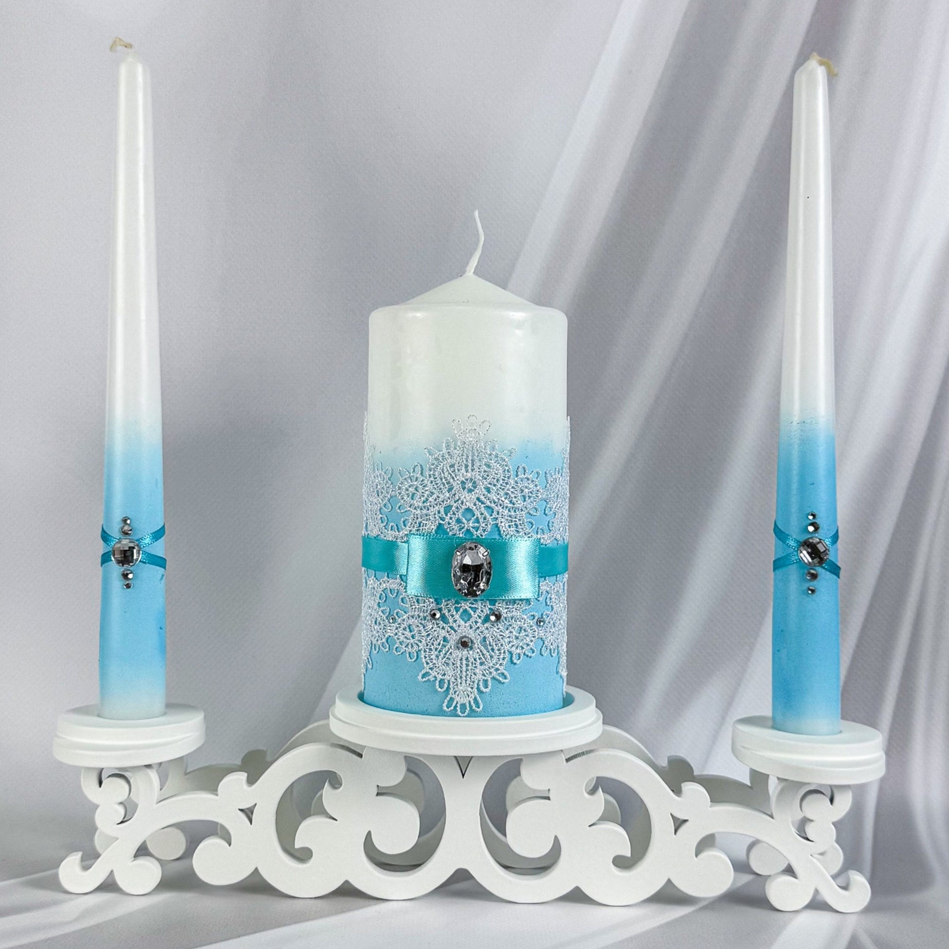Magik Life Unity Candle Set for Wedding Ceremony – Elegant & Meaningful - Magik Life