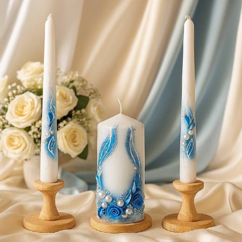 Magik Life Unity Candle Set for Wedding Ceremony – Elegant & Meaningful - Magik Life