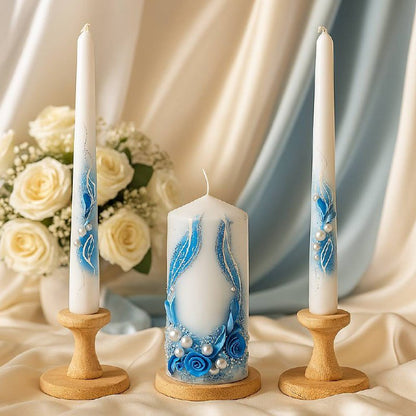 Magik Life Unity Candle Set for Wedding Ceremony – Elegant & Meaningful - Magik Life