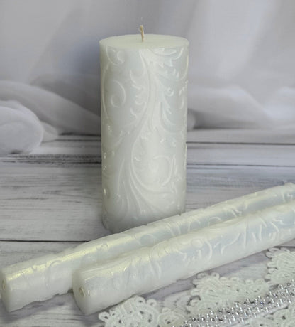 Magik Life Unity Candle Set for Wedding Ceremony – Elegant & Meaningful - Magik Life