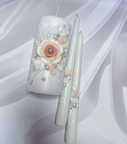 Magik Life Unity Candle Set for Wedding Ceremony – Elegant & Meaningful - Magik Life