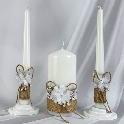 Magik Life Unity Candle Set for Wedding Ceremony – Elegant & Meaningful - Magik Life