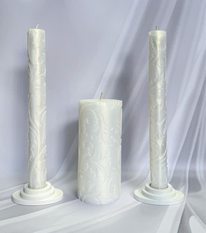 Magik Life Unity Candle Set for Wedding Ceremony – Elegant & Meaningful - Magik Life