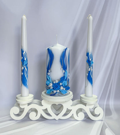 Magik Life Unity Candle Set for Wedding Ceremony – Elegant & Meaningful - Magik Life