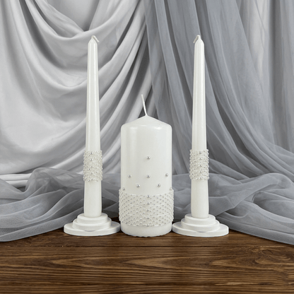 Magik Life Unity Candle Set for Wedding Ceremony – Elegant & Meaningful - Magik Life