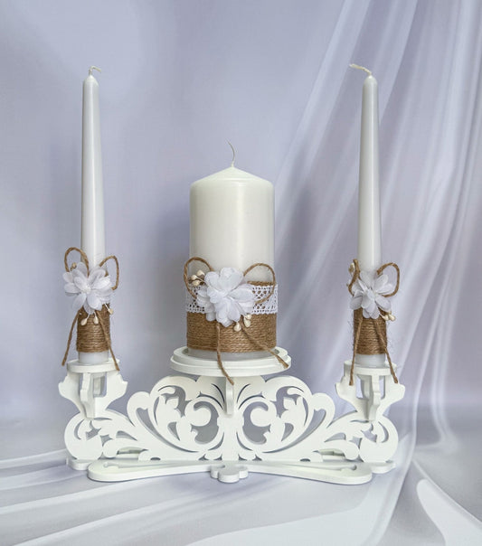 Magik Life Unity Candle Set for Wedding Ceremony – Elegant & Meaningful - Magik Life