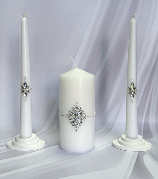 Magik Life Unity Candle Set for Wedding Ceremony – Elegant & Meaningful - Magik Life