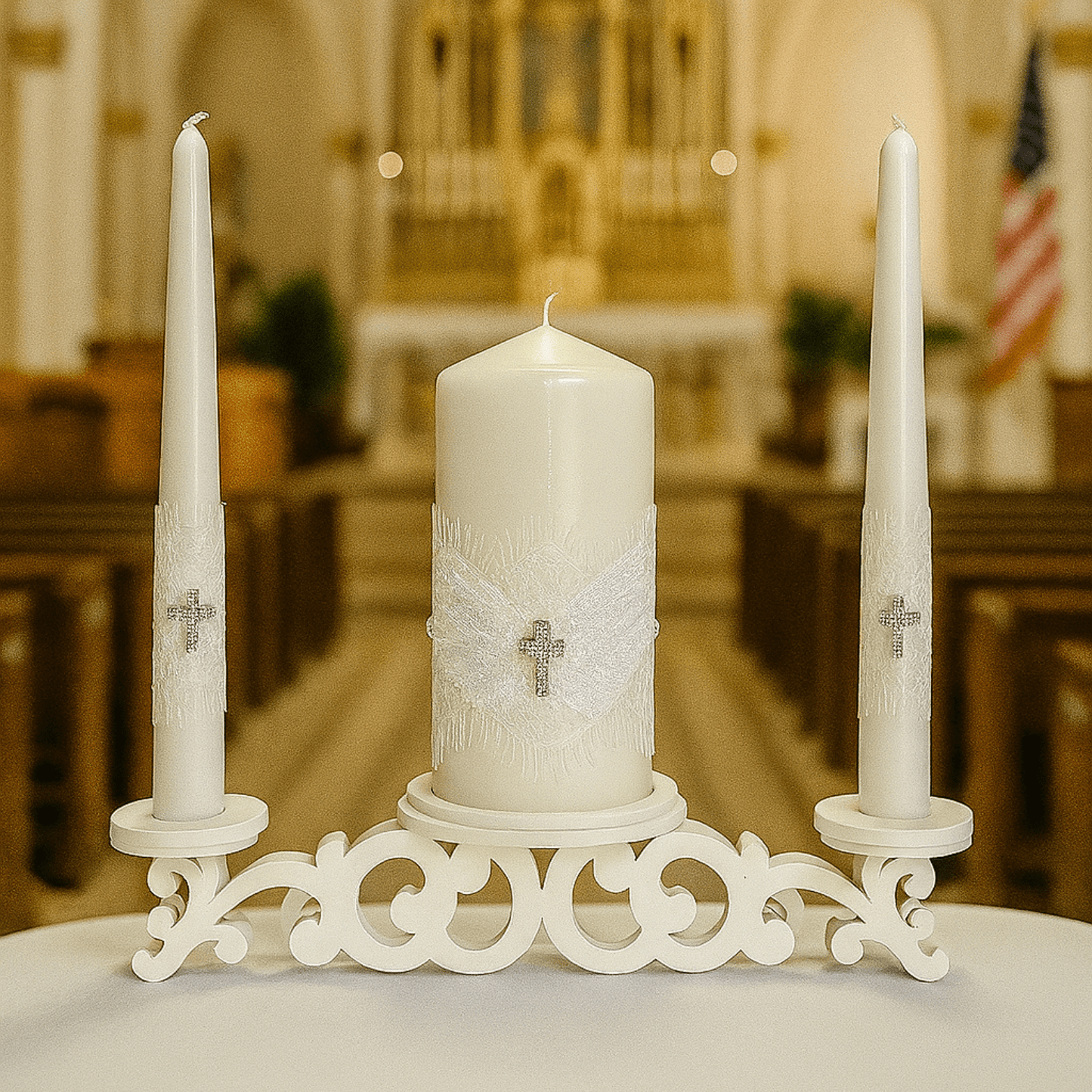 Magik Life Unity Candle Set for Wedding Ceremony – Elegant & Meaningful - Magik Life