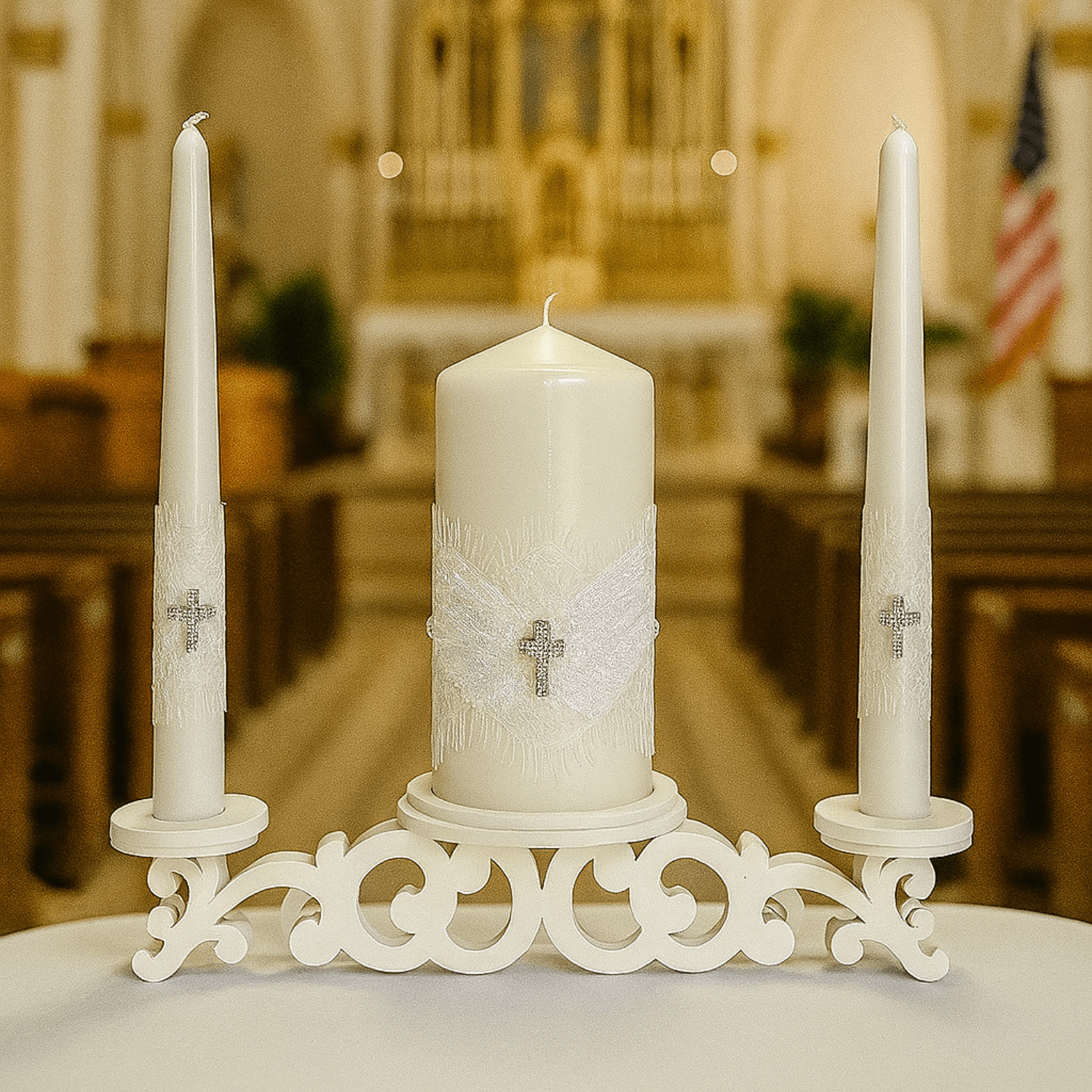 Magik Life Unity Candle Set for Wedding Ceremony – Elegant & Meaningful - Magik Life