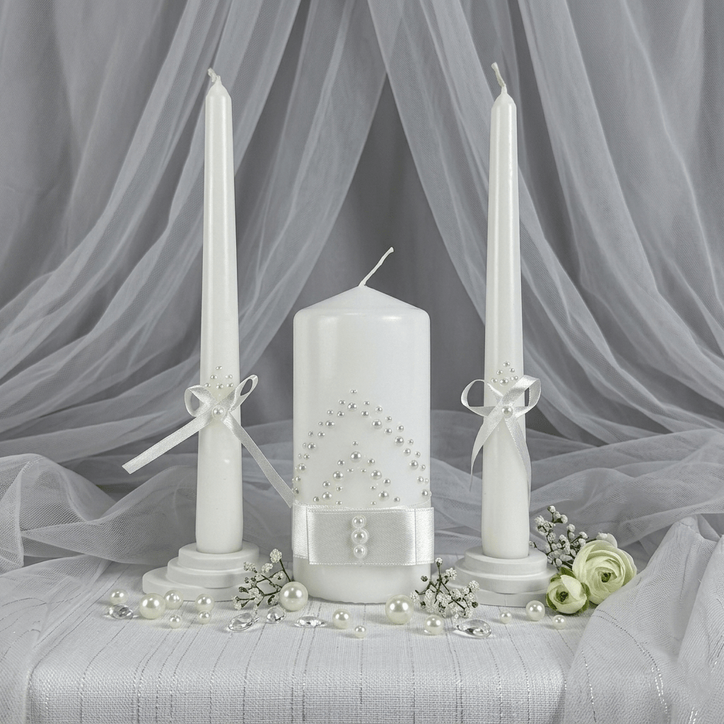 Magik Life Unity Candle Set for Wedding Ceremony – Elegant & Meaningful - Magik Life