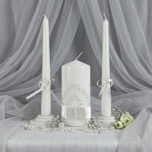 Magik Life Unity Candle Set for Wedding Ceremony – Elegant & Meaningful - Magik Life