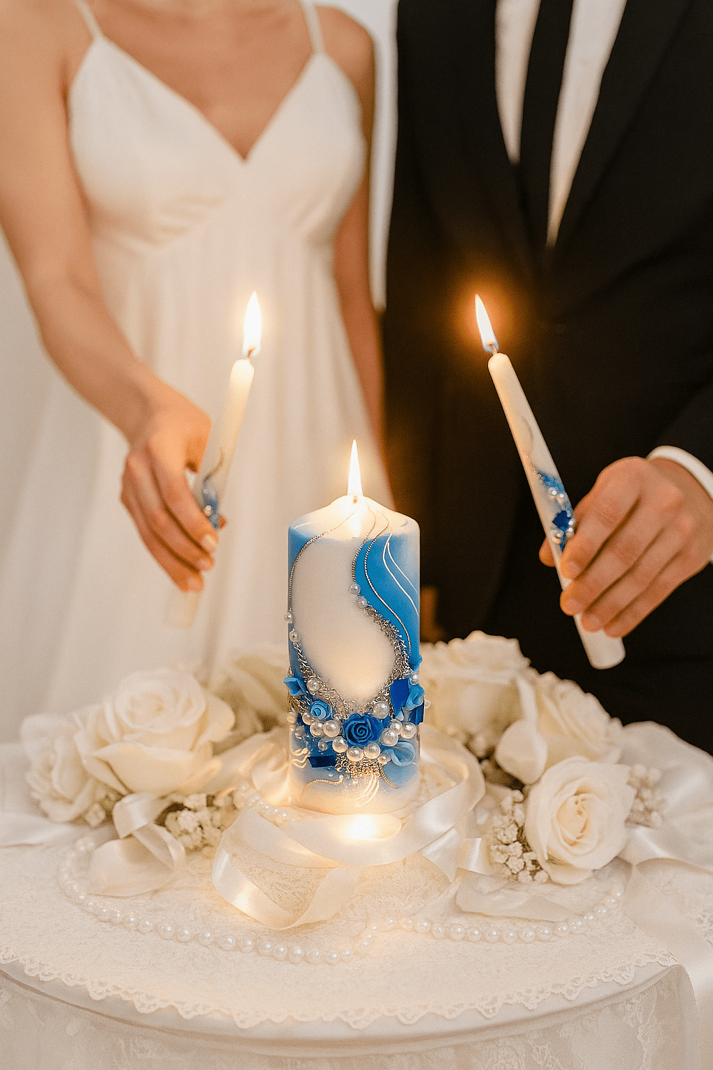 Magik Life Unity Candle Set for Wedding Ceremony – Elegant & Meaningful - Magik Life