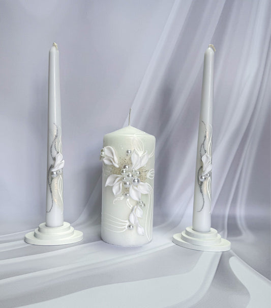 Magik Life Unity Candle Set for Wedding Ceremony – Elegant & Meaningful - Magik Life