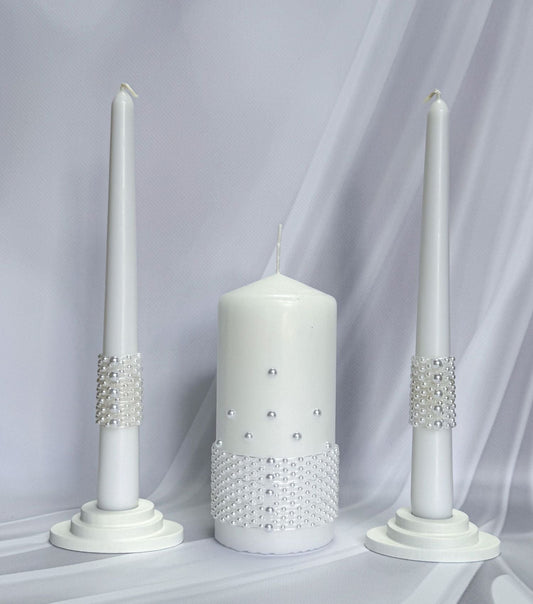 Magik Life Unity Candle Set for Wedding Ceremony – Elegant & Meaningful - Magik Life