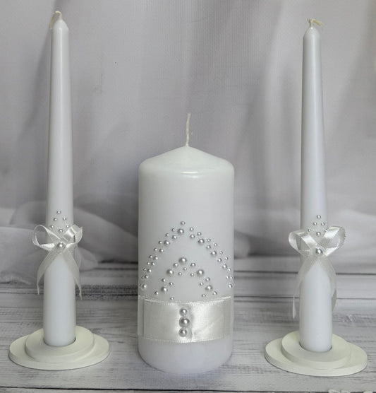 Magik Life Unity Candle Set for Wedding Ceremony – Elegant & Meaningful - Magik Life