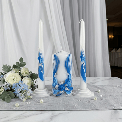 Magik Life Unity Candle Set for Wedding Ceremony – Elegant & Meaningful - Magik Life