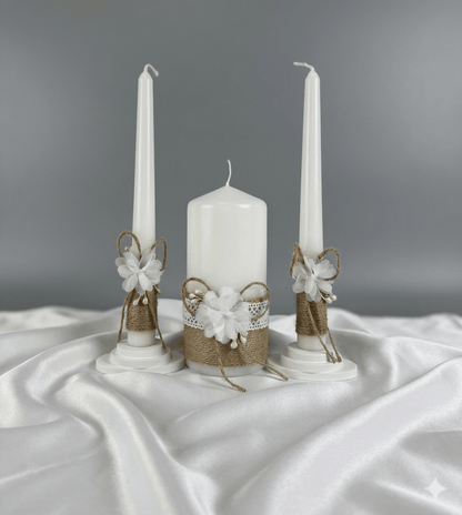 Magik Life Unity Candle Set for Wedding Ceremony – Elegant & Meaningful - Magik Life