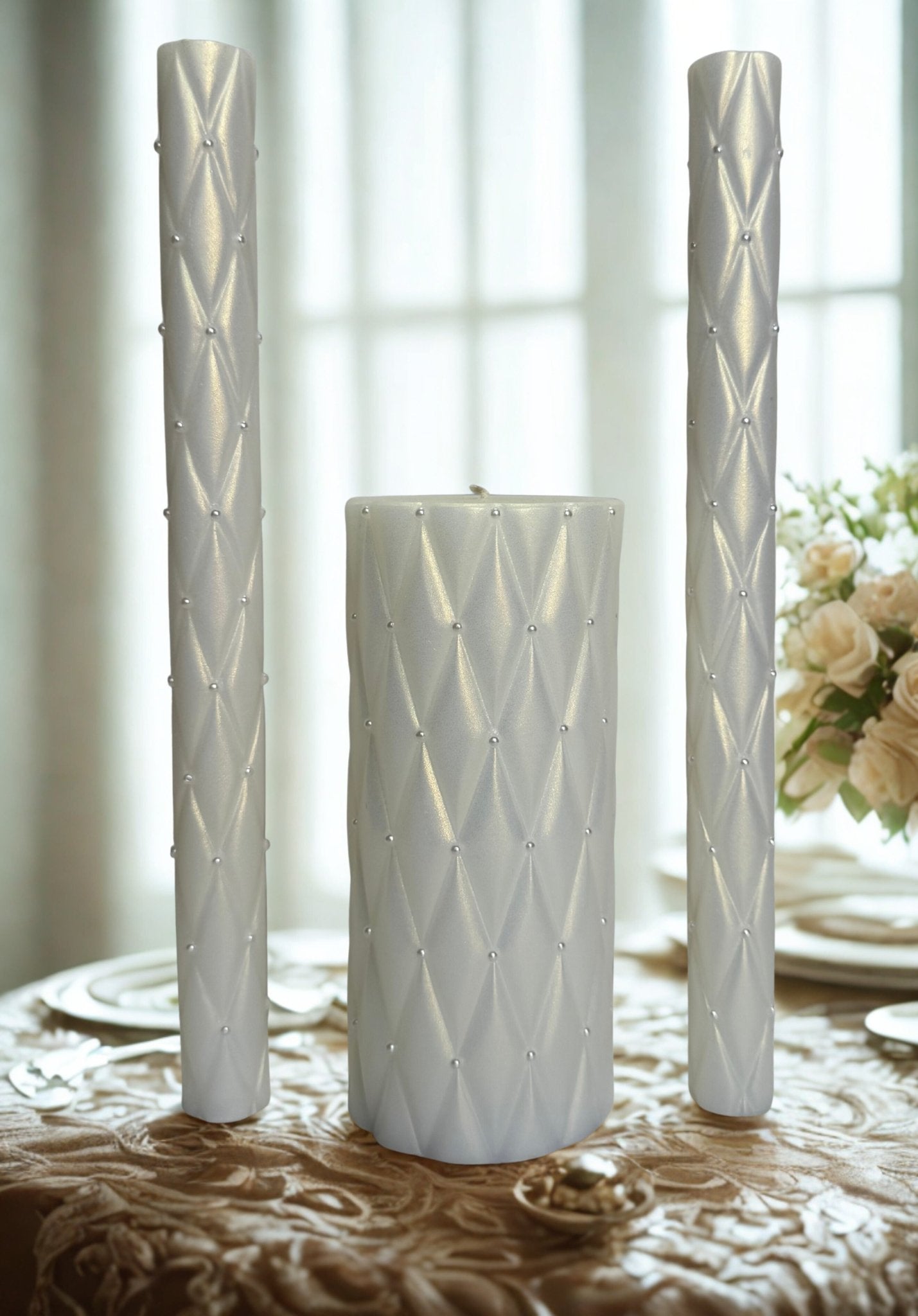 Magik Life Unity Candle Set for Wedding Ceremony – Elegant & Meaningful - Magik Life