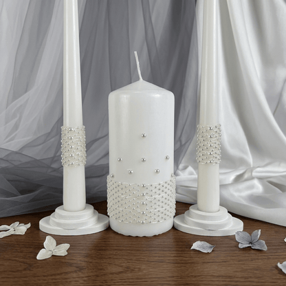 Magik Life Unity Candle Set for Wedding Ceremony – Elegant & Meaningful - Magik Life