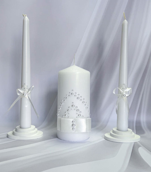 Magik Life Unity Candle Set for Wedding Ceremony – Elegant & Meaningful - Magik Life