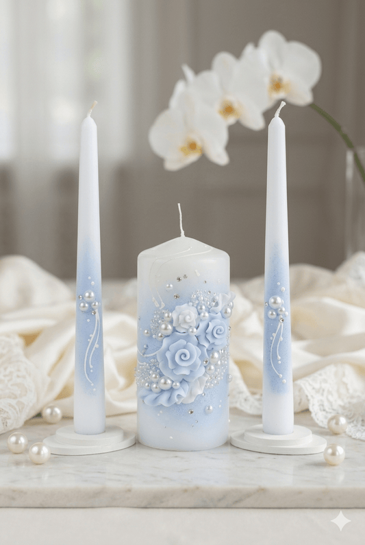 Magik Life Unity Candle Set for Wedding Ceremony – Elegant & Meaningful - Magik Life
