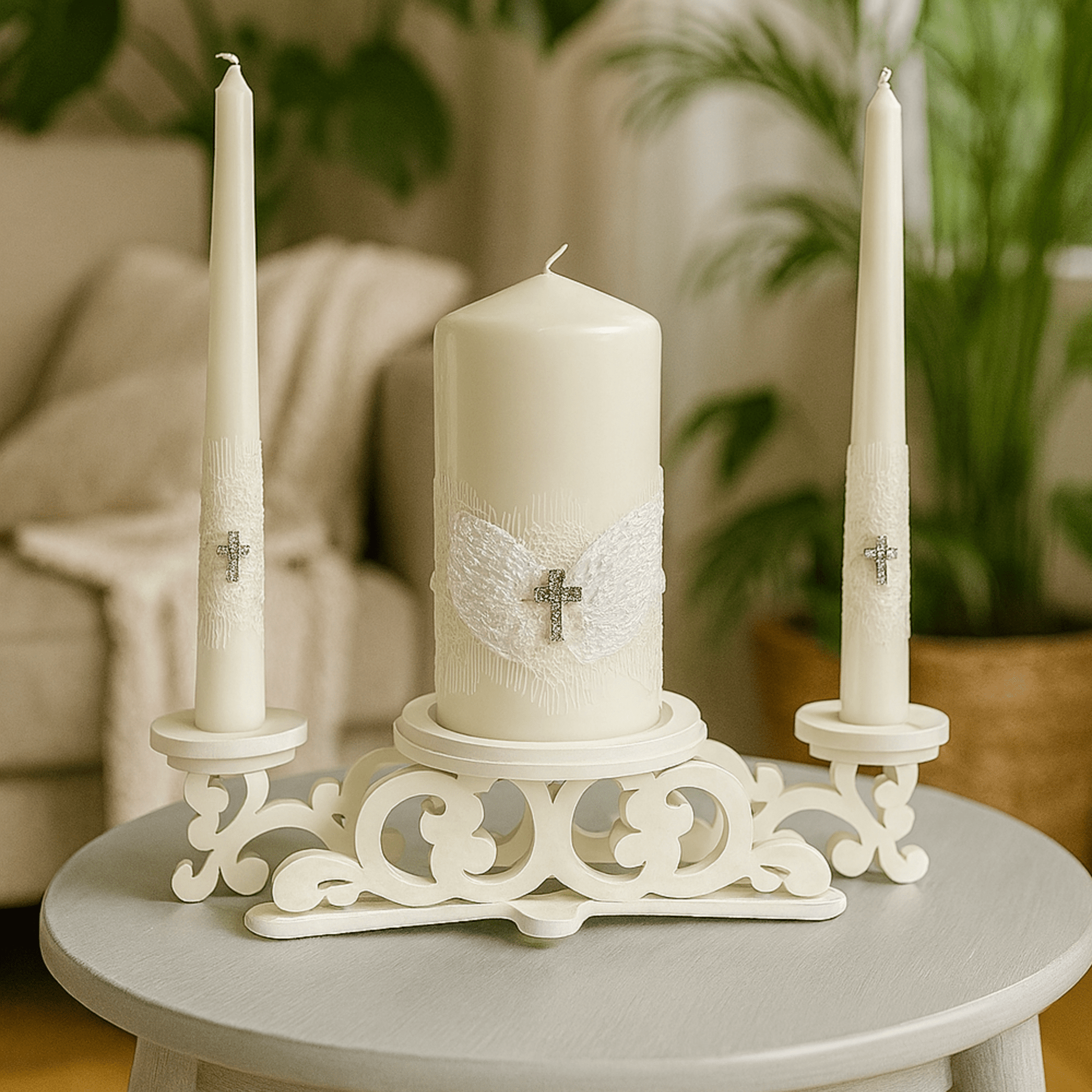 Magik Life Unity Candle Set for Wedding Ceremony – Elegant & Meaningful - Magik Life