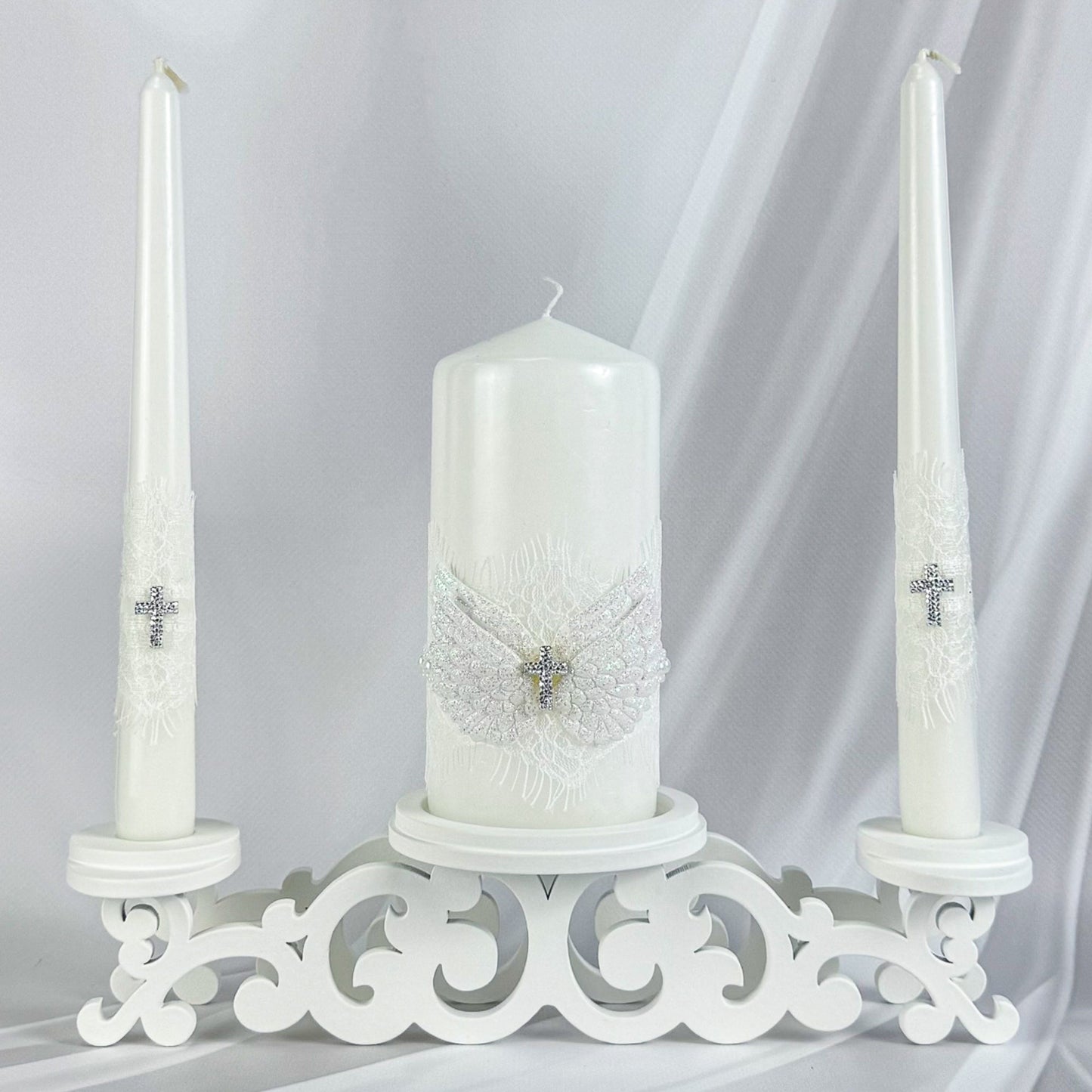Magik Life Unity Candle Set for Wedding Ceremony – Elegant & Meaningful - Magik Life