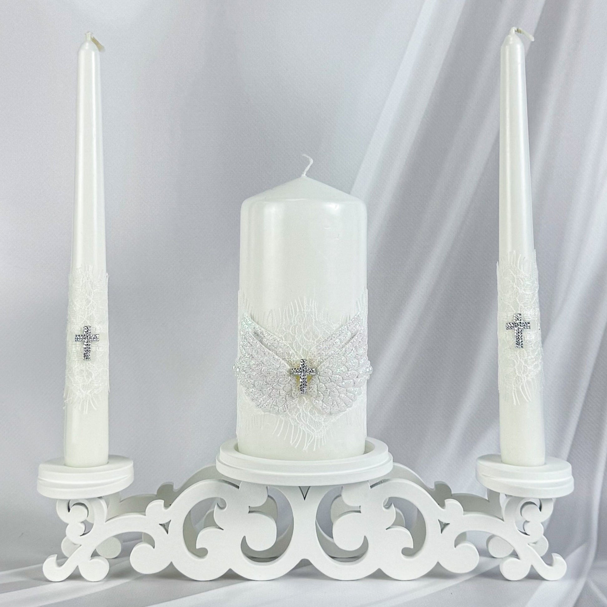 Magik Life Unity Candle Set for Wedding Ceremony – Elegant & Meaningful - Magik Life