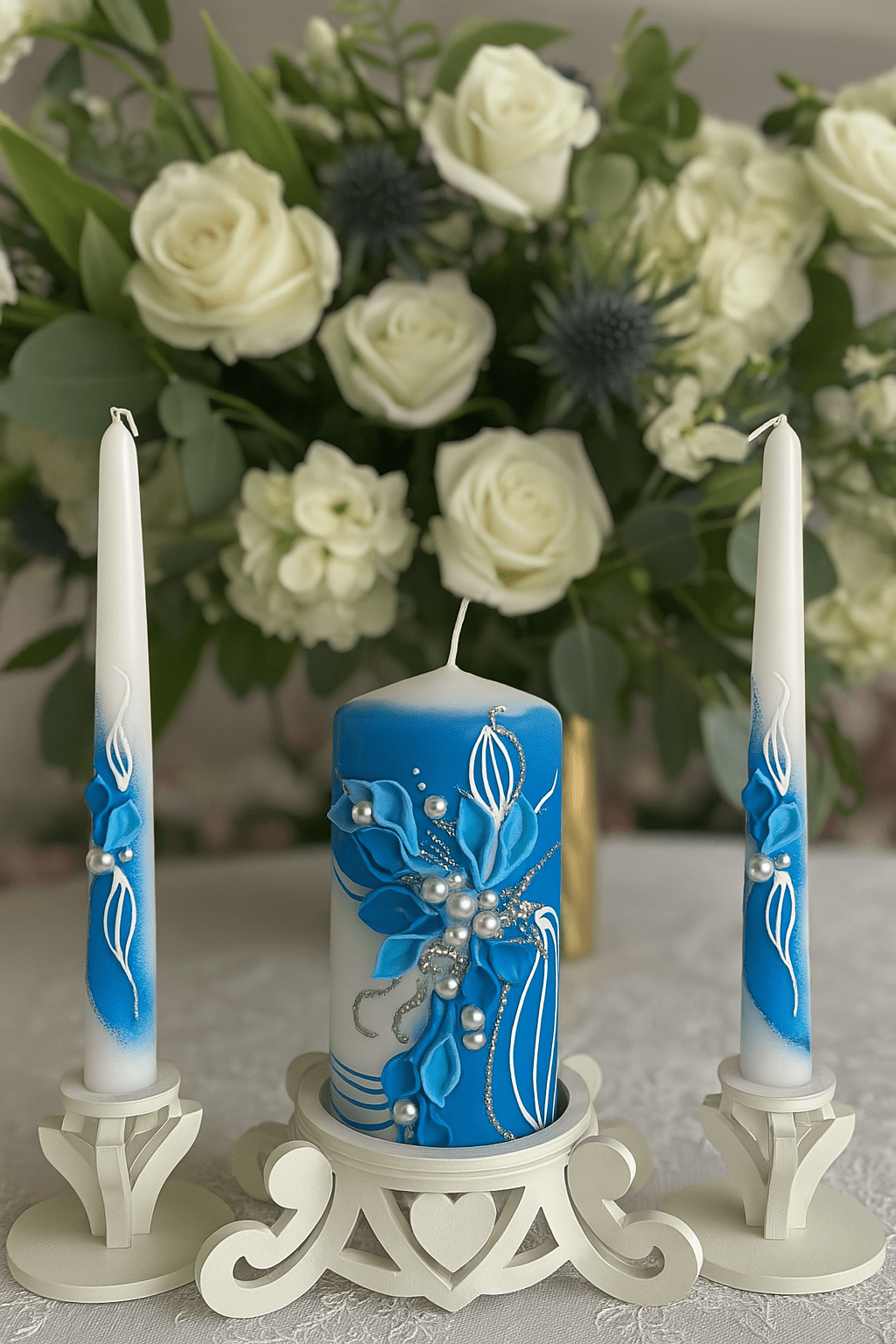 Magik Life Unity Candle Set for Wedding Ceremony – Elegant & Meaningful - Magik Life