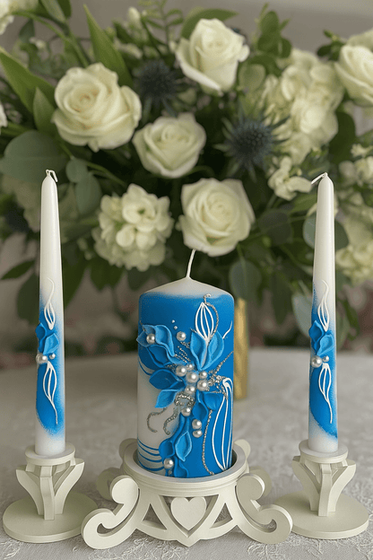Magik Life Unity Candle Set for Wedding Ceremony – Elegant & Meaningful - Magik Life
