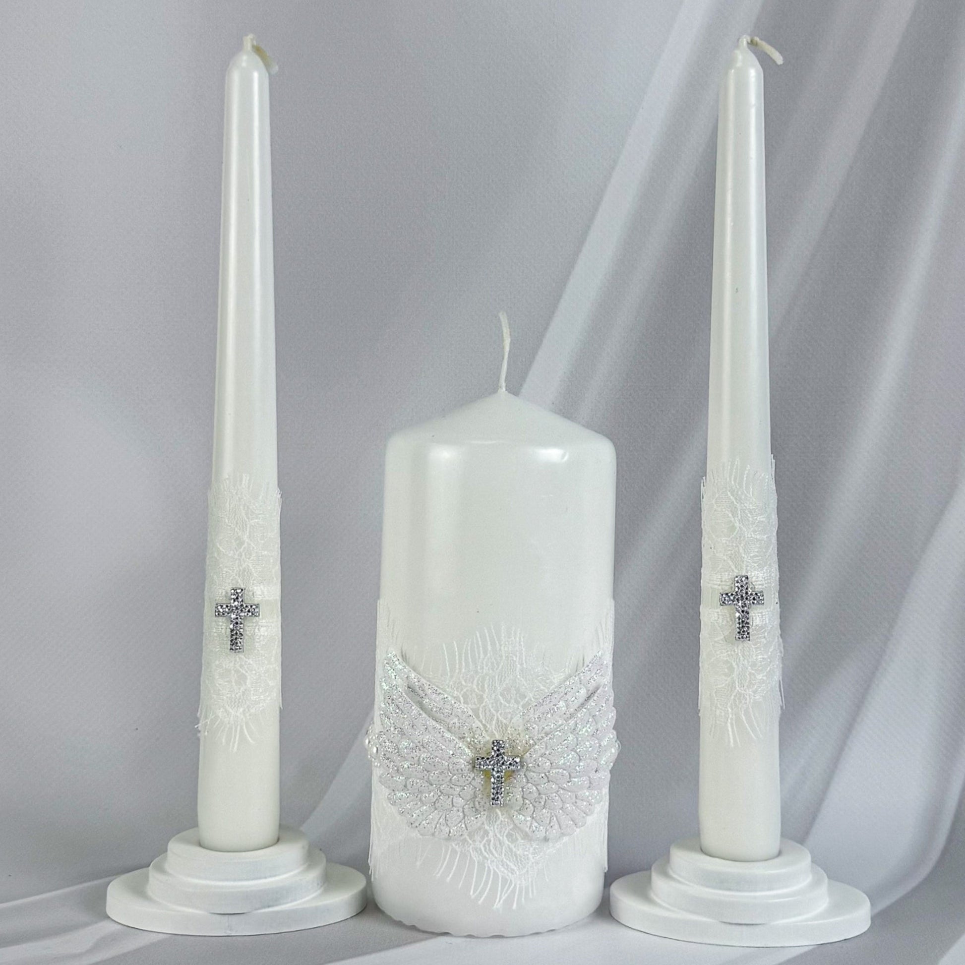 Magik Life Unity Candle Set for Wedding Ceremony – Elegant & Meaningful - Magik Life