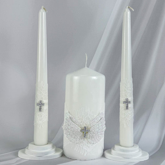Magik Life Unity Candle Set for Wedding Ceremony – Elegant & Meaningful - Magik Life