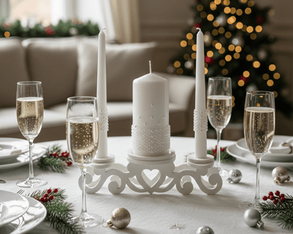 Magik Life Unity Candle Set for Wedding Ceremony – Elegant & Meaningful - Magik Life