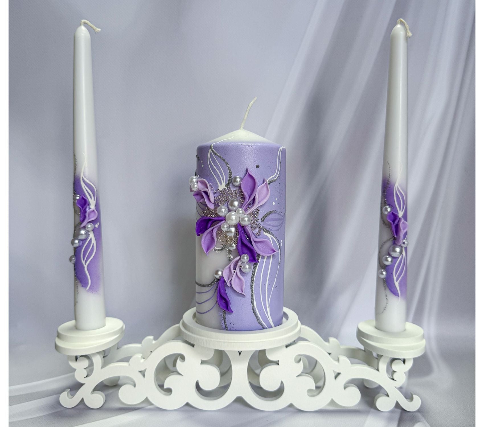 Magik Life Unity Candle Set for Wedding Ceremony – Elegant & Meaningful - Magik Life