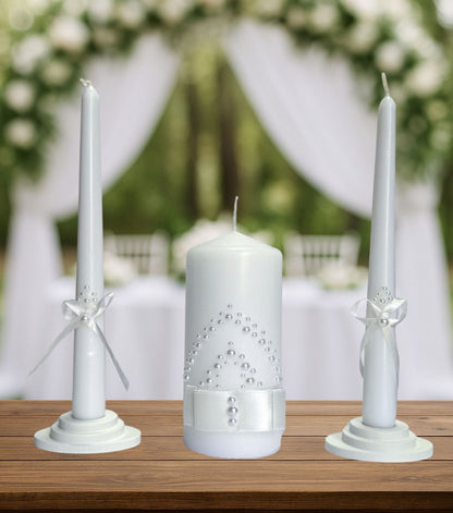 Magik Life Unity Candle Set for Wedding Ceremony – Elegant & Meaningful - Magik Life