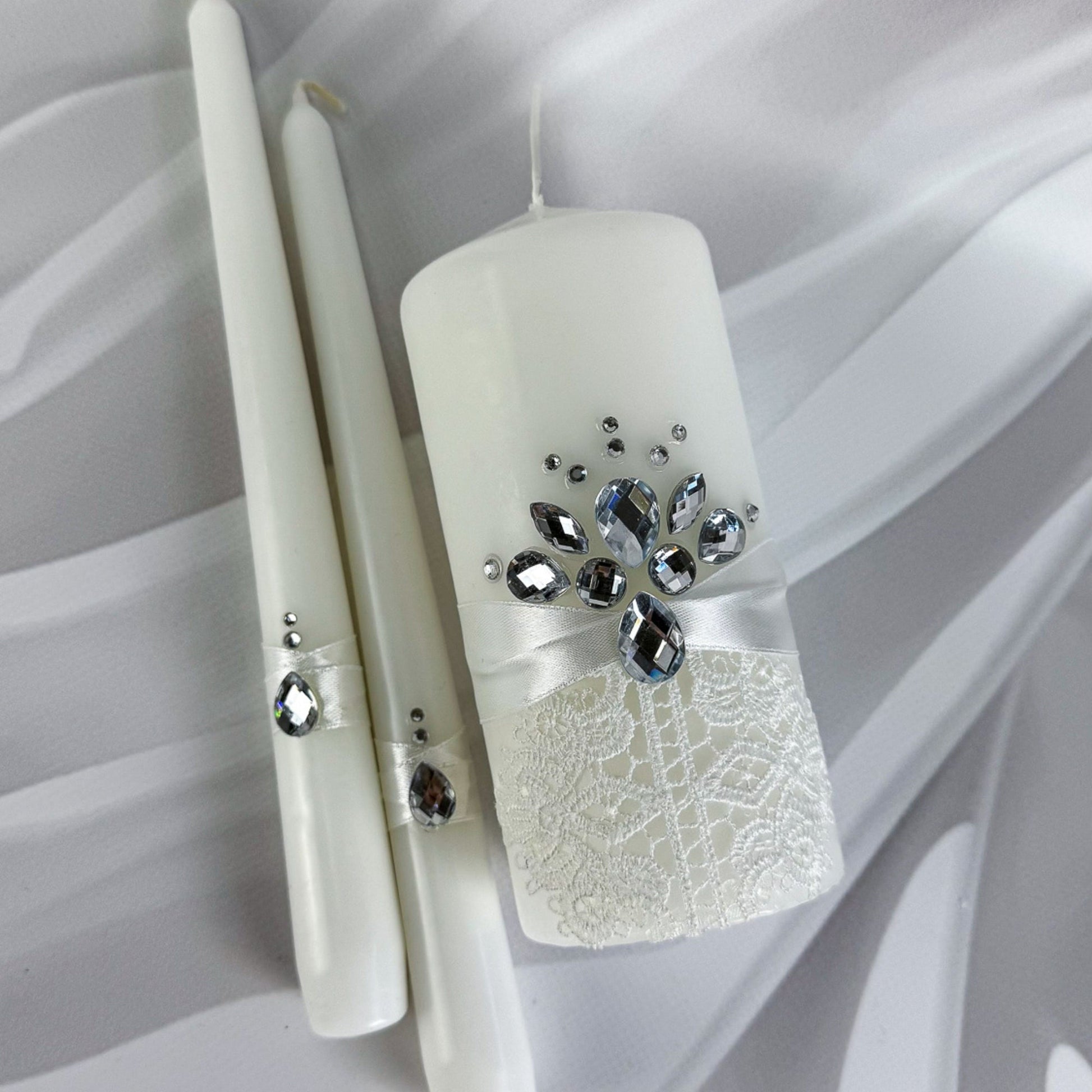 Magik Life Unity Candle Set for Wedding Ceremony – Elegant & Meaningful - Magik Life