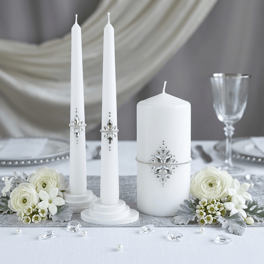 Magik Life Unity Candle Set for Wedding Ceremony – Elegant & Meaningful - Magik Life