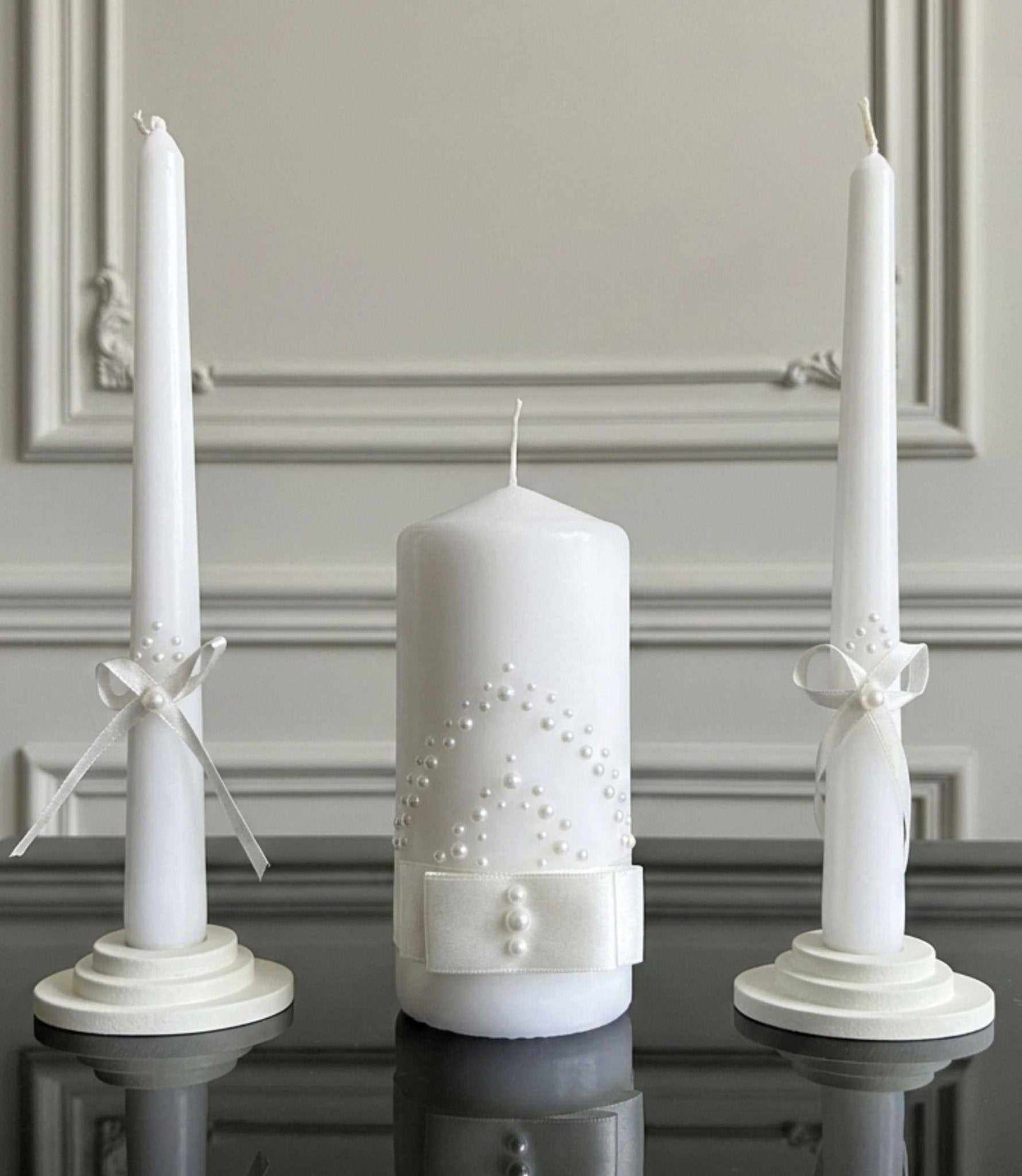 Magik Life Unity Candle Set for Wedding Ceremony – Elegant & Meaningful - Magik Life