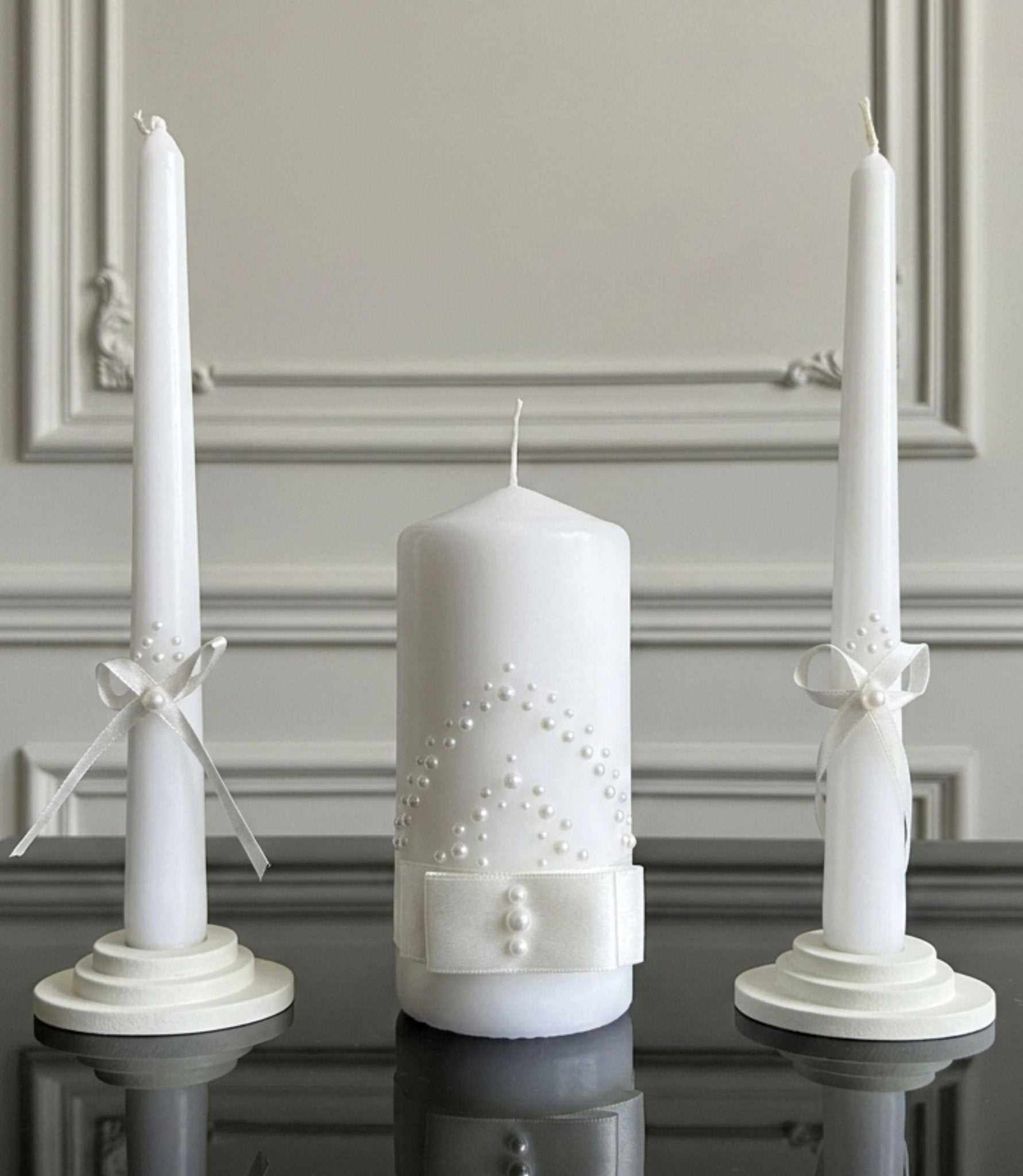 Magik Life Unity Candle Set for Wedding Ceremony – Elegant & Meaningful - Magik Life